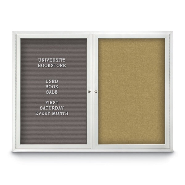 Corkboard, 48"x36", Black/Black